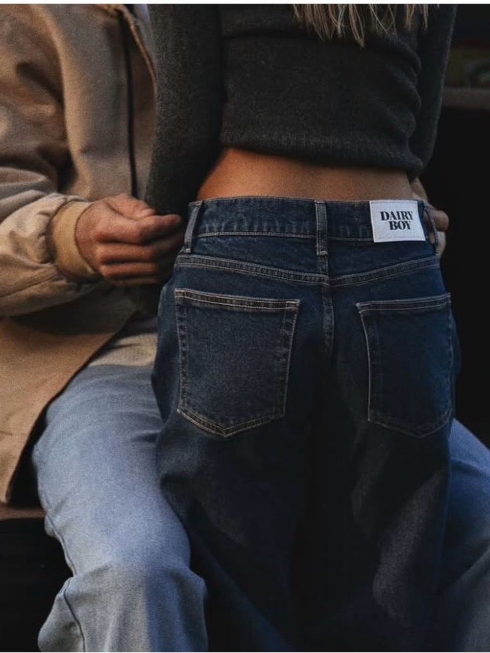 Dairy Boy relaxed straight fit dark wash sz26 NEW soldout everywhere